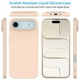 thumbnail image 2 of For iPhone 17 Air Case with Screen Protector, Tekcoo Liquid Silicone Military-Grade Protection Shockproof Rugged Soft Gel Rubber Slim Cell Phone Case Cover for iPhone 17 Air 6.5", Pink Sand, 2 of 14