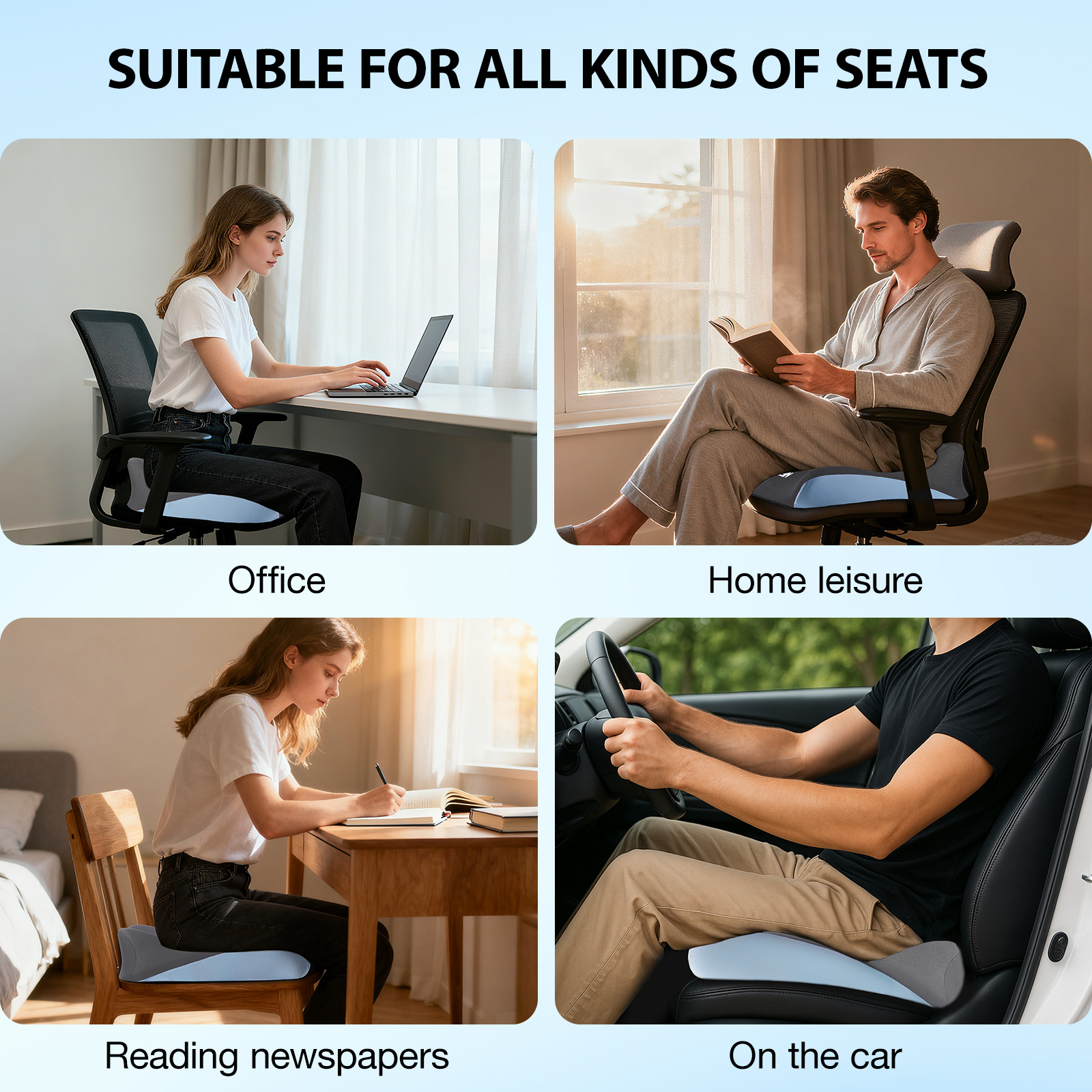Nexpow Extra Large Memory Foam Car Seat Cushion photo 2