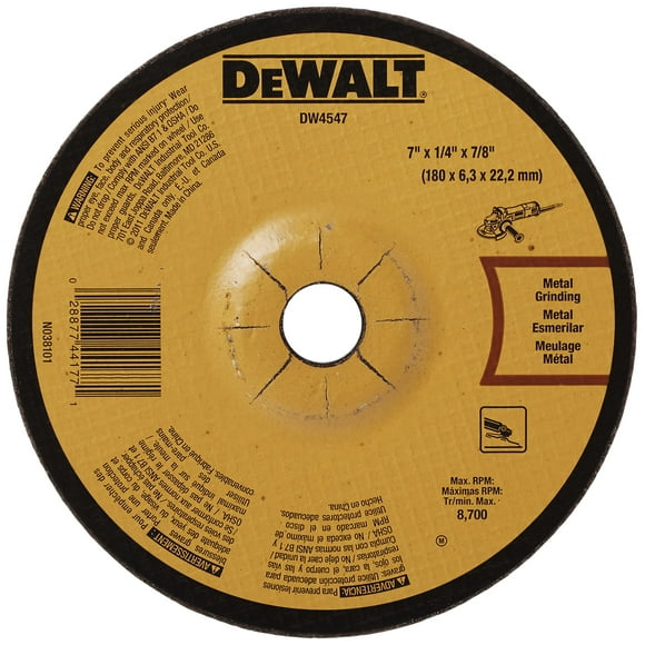 Muela abrasiva DEWALT DW4547 Fast Metal de alto rendimiento