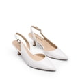 thumbnail image 4 of Zapatos DREAM PAIRS Tacones Kitten Slingback Blancos Talla 6, 4 of 7