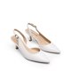 thumbnail image 4 of Zapatos DREAM PAIRS Tacones Kitten Slingback Blancos 6 cm, 4 of 7