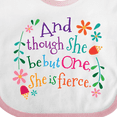 thumbnail image 4 of Inktastic 1st Birthday 1 Year Old Girl She is Fierce Girls Baby Bib, 4 of 4