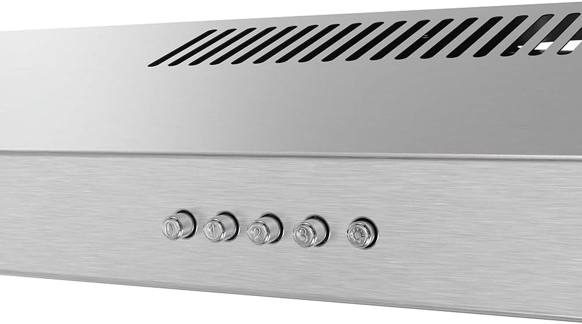 Streamline 30 in. Raffaele Convertible Undermount Range Hood in Brushed Stainless Steel with Mesh Filters, Push Button Control, LED Light