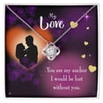 thumbnail image 2 of To My Wife You Are my Anchor Infinity Knot Necklace Message Card, 2 of 7