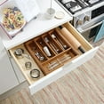 thumbnail image 3 of iDesign Expandable Acacia Wood Cutlery Drawer Organizer, 3 of 8