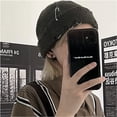 thumbnail image 5 of YooGuoGuo Y2k Beanies Goth Knitted Hats for Men Women Alt Emo Accessories Grunge Clothes Winter Warm Hat, 5 of 6