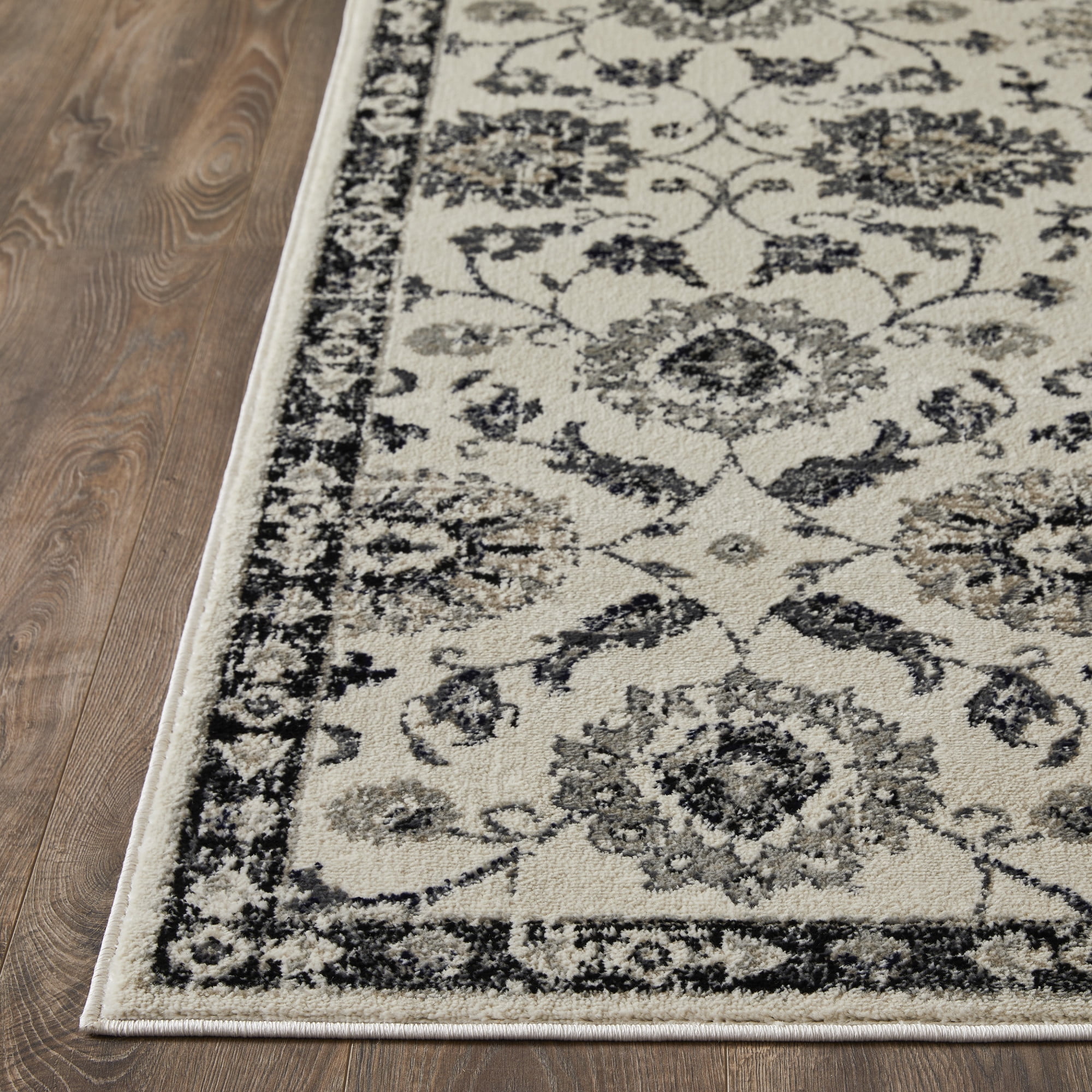 Loomaknoti Celena Ashbil 2' x 3' Floral Indoor Runner Rug , Cream/Blue