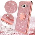 thumbnail image 5 of Compatible for Samsung Galaxy S8+ Case Glitter Diamond Rhinestone Case with Magnetic Ring Stand Girls Women Phone Cover for Samsung Galaxy S8 Plus - Rose Gold, 5 of 5