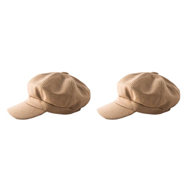 Minnieouse Gorras con visera Retro moda cálida boina de lana sombreros octogonales fácil de combinar diseño de visera a prueba de viento para fiesta Type2 NO2 Minnieouse CBP221411