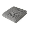 thumbnail image 3 of Beautiful by Drew Barrymore Textured Hand Towel, Soft 100% Cotton, Charcoal Gray, 3 of 8