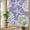 Lavender, Purple, White, variant on Window Privacy Film for Home Office Static Cling, Orange Conch Coastal Decorative Stained Glass Window Film for Large Sliding Door Nautical Summer Starfish Shell Coral 29.5 x 118 Inches