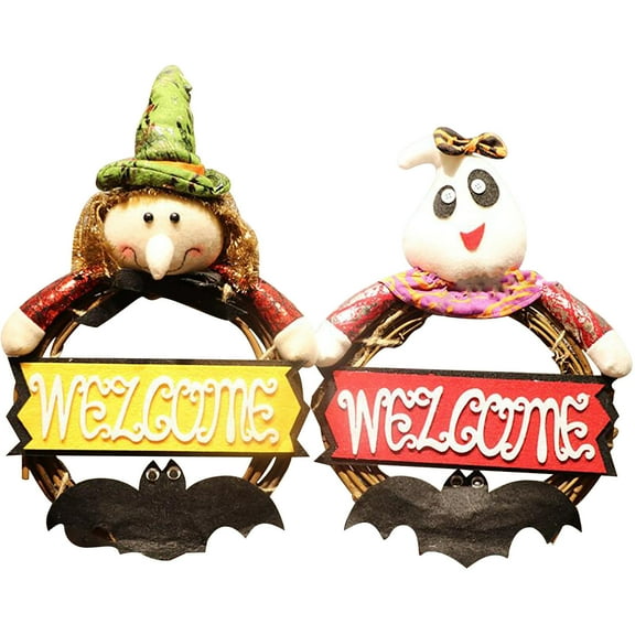 Fridja Halloween Wreath Hanging Decorations For The Bar Of Ghost House Halloween Decorations