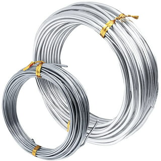  Aluminum Armature Wire for Sculpting, 2 mm Thickness Metal  Bendable Wire Flexible Wrapping Weaving for Crafts, Jewelry Making, Doll  Armature, Modeling DIY (12 Gauge, 118 Ft, Silver)