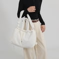 thumbnail image 2 of Moontgen Puffer Tote Bag for Women Adjustable Strap Crossbody Bag Nylon Backpack (White), 2 of 9