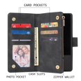 thumbnail image 2 of Galaxy Note20 Wallet Case, Dteck Soft Leather Zipper Wallet Case Magnetic Buckle Horizontal Flip Cover with 5 Card Slots/Photo Pocks For Samsung Galaxy Note 20 / Note20 5G, Black, 2 of 9