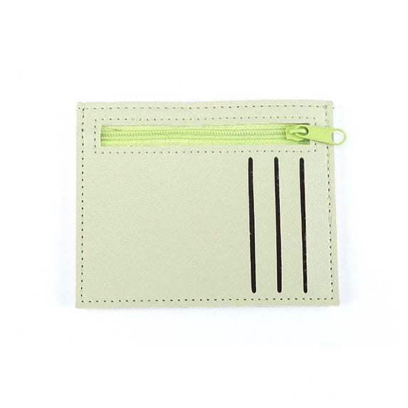 Fashion Candy Color Coin Pocket Student Card Case Driver License Cover Korean Version Coin Purse ID Card Holders Zipper Wallet Mini Card Holder GREEN