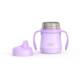 thumbnail image 2 of Thermos Kids Vacuum Insulated Stainless Steel 7 oz Sippy Cup with Handles, Lavender, 2 of 3
