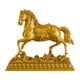 thumbnail image 1 of Estatua decorativa de caballo, recuerdo tradicional, escultura de resina para estantería, sala de estar oro, 1 of 9