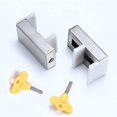 thumbnail image 4 of 2 Packs Sliding Window Wedge Lock With Key Limiter Adjustable Sliding Door Frame Aluminum Alloy Anti-theft Security For Child Safety For School Dorm H, 4 of 5