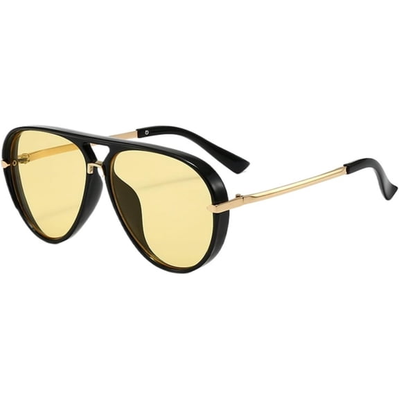 Fashion Sunglasses Large Frame UV Protection Shades for Men Women, Pilot Style Glasses Outdoor Travel Daily Wear Accessories