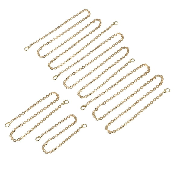 Uxcell Purse Chain Strap, 5Pack Purse Handle Shoulder Replacement Strap(16" 24" 39" 43" 47"), Gold