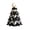 Ghost & Crescent Moon, variant on DIY Halloween Quilted Fabric Tree Kit, 11.81 in Black Cat Pumpkin 3D Patchwork Décor Craft, Sewing Supplies & Instructions for Beginners, Farmhouse Seasonal Decoration