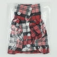 thumbnail image 4 of Dog Shirt,Pet Plaid Clothes Shirt Cat T-Shirt,Plaid Dog Tee,Pet Basic Grid Apparel Soft Adorable Casual Cat Clothes, 4 of 8