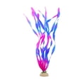 thumbnail image 2 of SouMaox Artificial Aquarium Flowers, Lifelike Plastic Seaweed Decor for Fish, Soft Kelp Ornaments for Fish Hideout and Breeding, Realistic Underwater Landscape, 1.69" x 1.02" x 13.78" Purple, 2 of 6