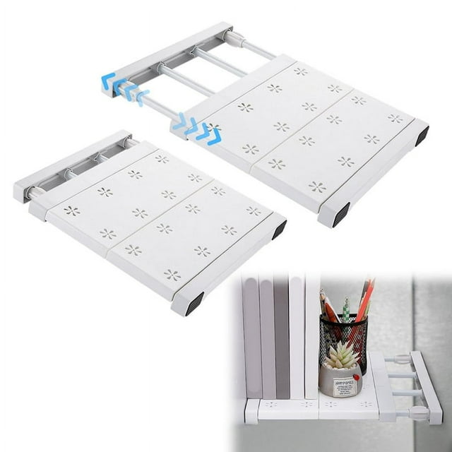 LOVEVER 2 Pcs School Locker Shelf Organizer - Adjustable Divider Mate Easy to Install for Extending Use Space