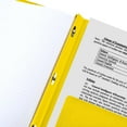 thumbnail image 5 of Five Star Stay-Put Plastic and Prong Folder, Harvest Yellow (340300E-WMT22), 5 of 9