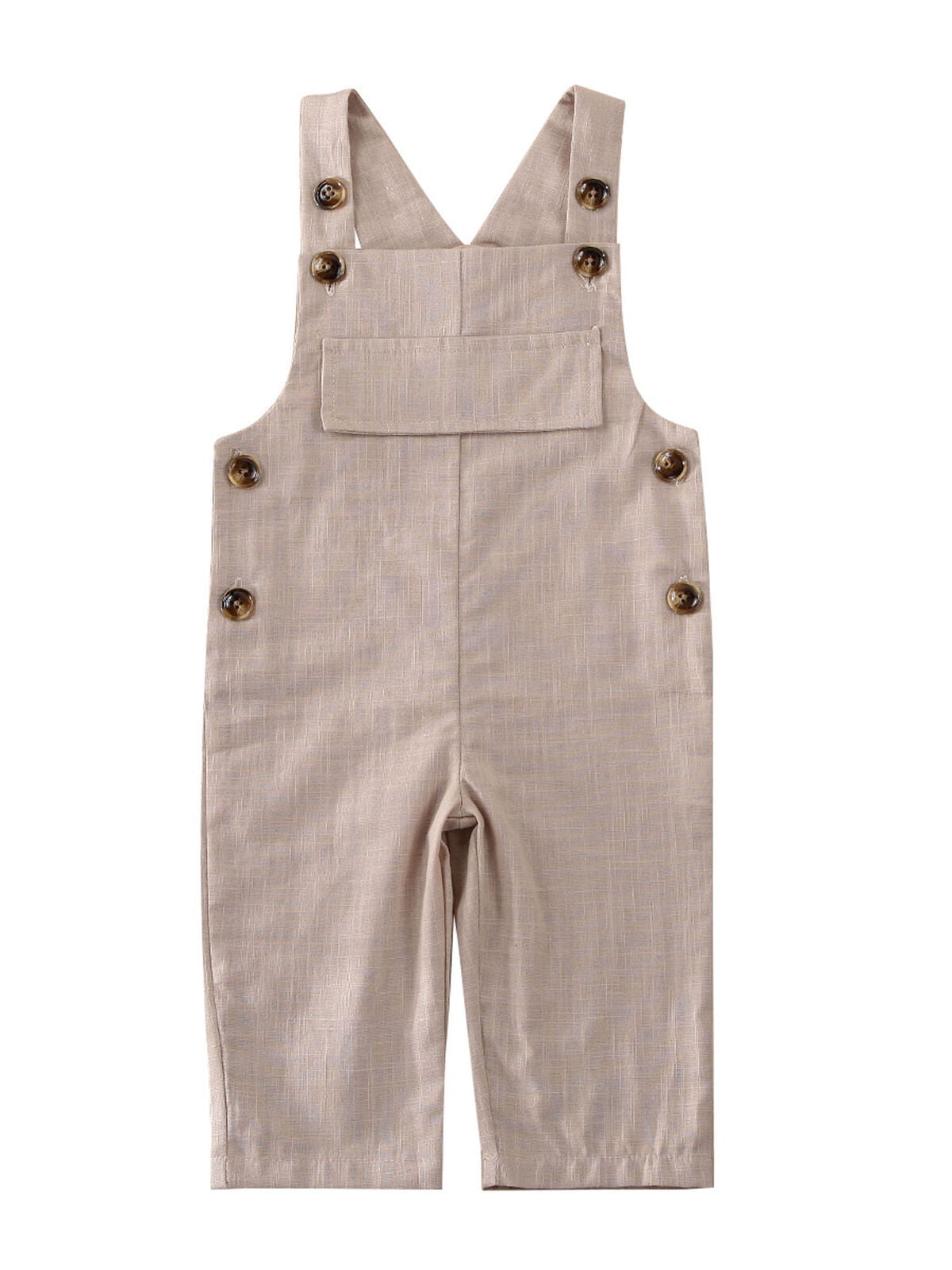 Girls Big Kid Adjustable Strap Cotton Suspender Bib Overalls Long Pants Trousers 