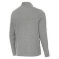 thumbnail image 3 of Men's-Antigua  Heather Gray New York City FC Subtle Quarter-Zip Pullover, 3 of 3