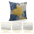 thumbnail image 4 of COMIO  Navy Blue Yellow Pillow Covers Modern Geometry Dahlia Floral Print Decorative Throw Pillow Covers Outdoor Farmhouse Cushion Case for Home Couch Sofa Bed Decoration, 4 of 5