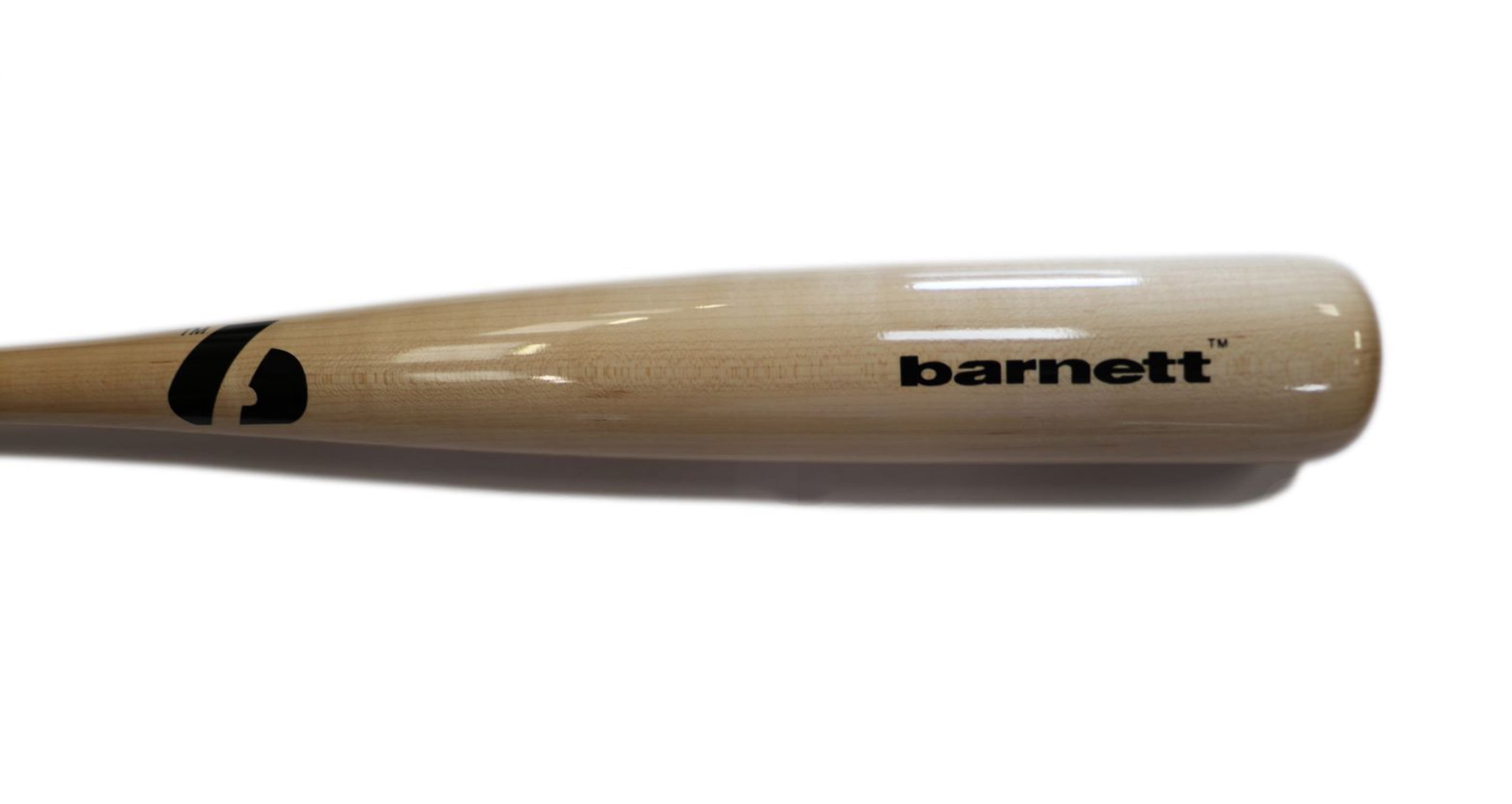 Barnett BB-12 Baseball Bat In Quality Wood, Adult, Black, 34''