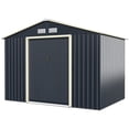 thumbnail image 2 of Cobertizo de Metal Costway Caseta Jardin 277 x 191 x 202 cm, 2 of 9