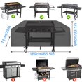 thumbnail image 2 of All Weather Griddle Cover for 36 Inch BBQ Grill Windproof and Waterproof Design, 2 of 9