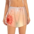 thumbnail image 2 of Honeii's The Sunset of Dandelion print a double-layered women's running short, ideal for gym, tennis, and various activities, complete with a practical pocket, 2 of 7