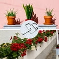 thumbnail image 4 of OUNONA 1 Pair Black Plant Hanger Wall Hook, Decorative Flowerpot Holder for Indoor and Outdoor Use, 4 of 7