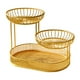 thumbnail image 1 of Cesta de frutas Cesta de frutas de metal Ahorrador de espacio Contenedor multifuncional Verduras oro, 1 of 9