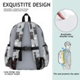 thumbnail image 3 of Labrador Retriever and Dog Paw Print Backpack for School, Cute School Bag with Adjustable Shoulder Straps and Padded Back, 13.4"x11"x4.7", 3 of 3