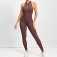 thumbnail image 3 of MKLEKYY Leggings para mujer, monos de yoga para mujer, monos deportivos para entrenamiento, ropa deportiva para mujer, monos y monos deportivos para mujer, mono deportivo cruzado sin espalda 4979, 3 of 4
