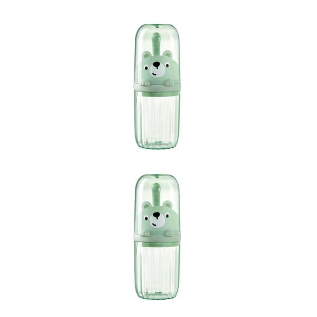 Toystoory Soporte de cepillo de y de de gran capacidad para viajes y vida diaria oso verde 2Conjunto