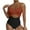White, variant on Women Cutout One Piece Swimsuit Tummy Control High Waisted Swimwear Wrap Tie Back Bathing Suit