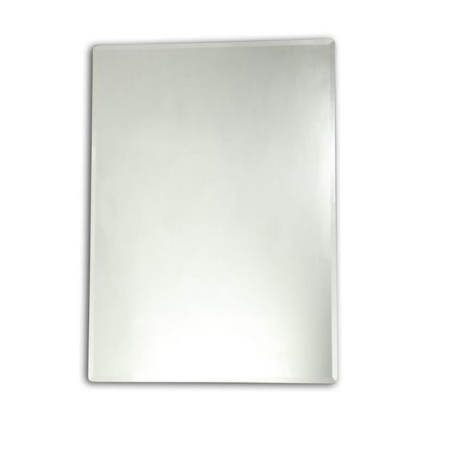 Chloe Lighting CH7M021SV28-FRT Goodwin Large Frameless Wall Mirror - 28 x 35 in.