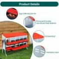 thumbnail image 4 of WhizMax Cajas Nido para Pollos, Caja Nido para Pollos, Caja Nido Enrollable con Patas, Cajas para Colocar Pollos, Caja Nido para Gallinas con Tapa para Gallinero, 10 Compartimentos, Rojo, 4 of 8