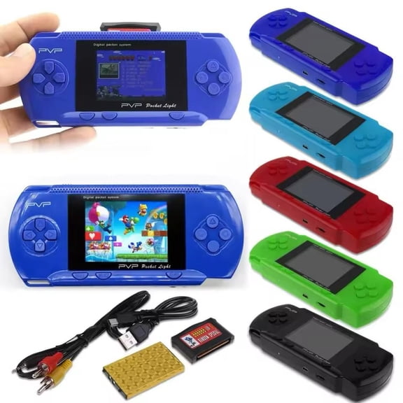 PVP Retro Handheld video gameconsole, Mini Arcade Machines Built-in Classical Play, Play Machine Box Support TV Output,Christmas/Birthday/Thanksgiving/Valentine Gift for Boy Girls & Adult (Blue)