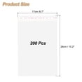 thumbnail image 2 of Uxcell 200Pcs 10"x7" Bolsas de golosinas resellables transparentes con bloqueo de vapor, 2 of 7