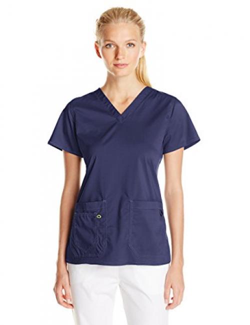 Olivia V-Neck Scrub Top XX-Large Navy 