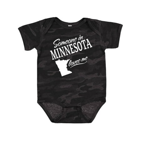 

Inktastic Someone in Minnesota Loves Me Gift Baby Boy or Baby Girl Bodysuit