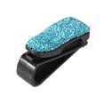 thumbnail image 4 of 2pcs Universal Sun Glasses Visor Clip Hanger Ticket for Car with Fashion Faux Crystal Blue, 4 of 6